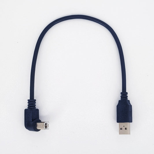 Generic right-angled USB A to USB B 2.0 cable