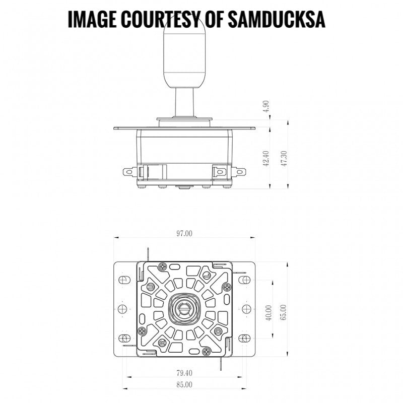 Samducksa (aka. Crown) Knee Lever joystick - Neo Edition