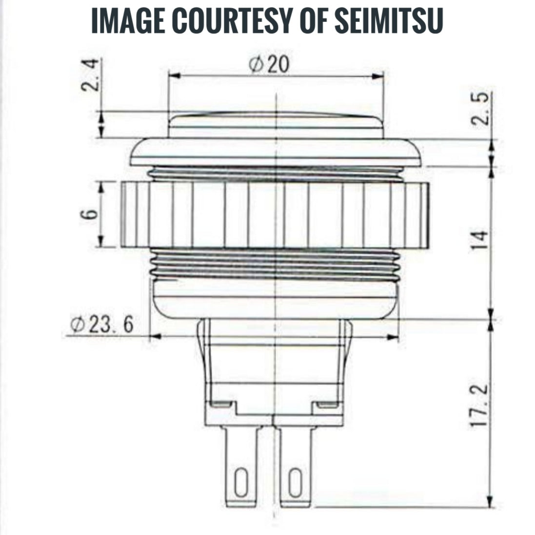 Seimitsu PS-14-DN-K Push Button