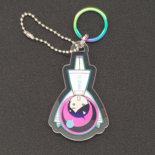 Murakumo Arts "Eeru" acrylic keychain (w/ titanium ring)