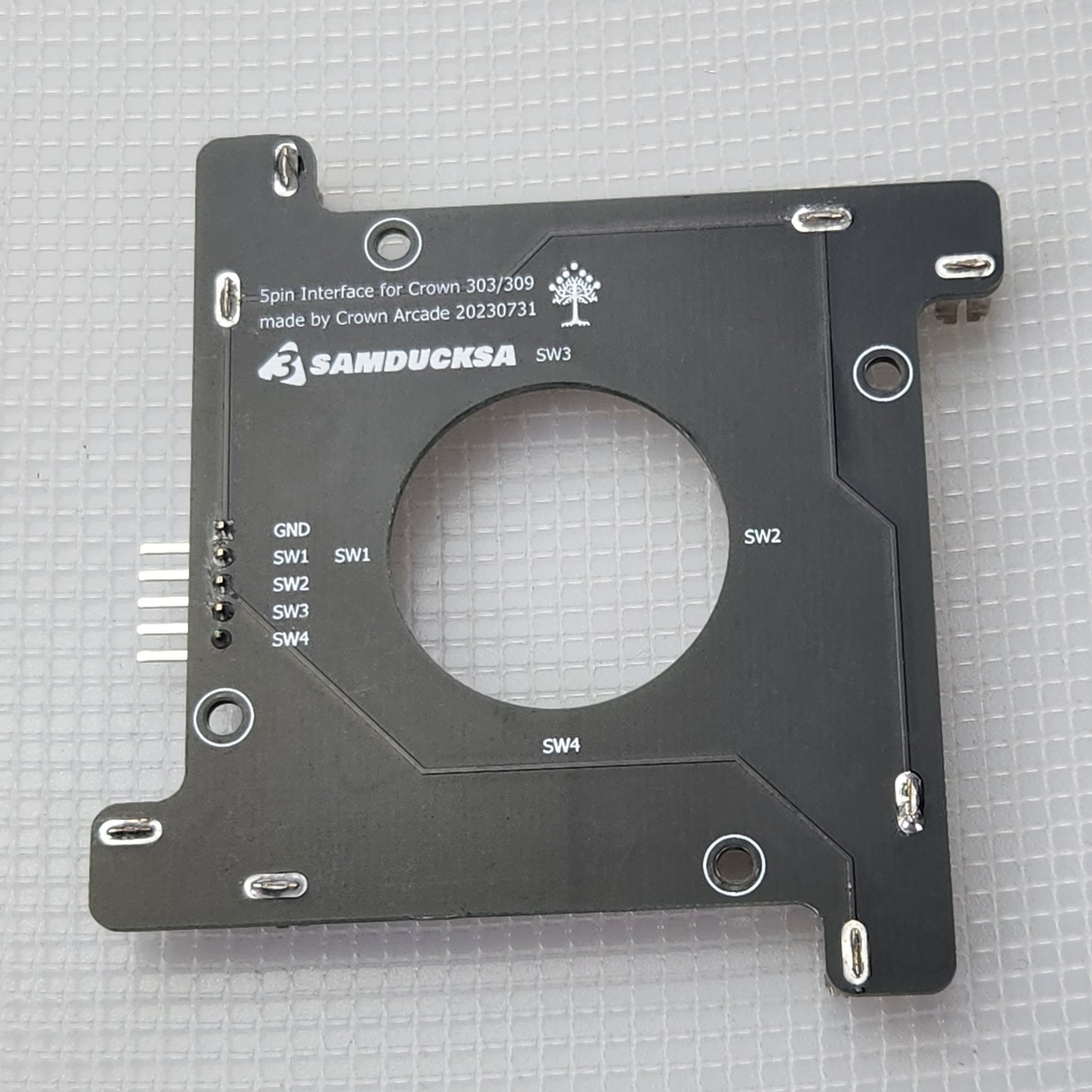 Samducksa (aka. Crown) 5-pin interface PCB