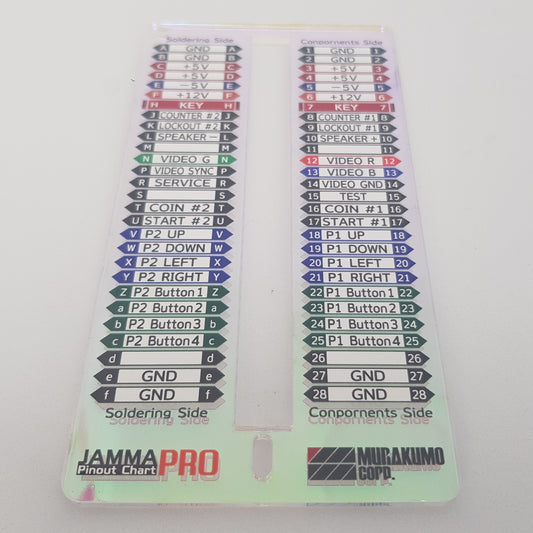 Murakumo Arts JAMMA Harness wiring table/keychain (English) [PRO Aurora Pink]