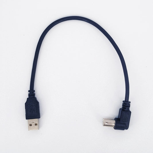 Generic right-angled USB A to USB B 2.0 cable