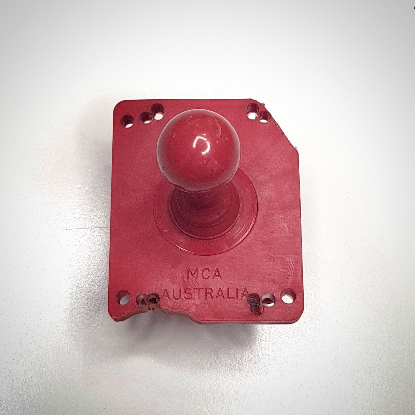 Vintage joysticks, assorted buttons and various parts