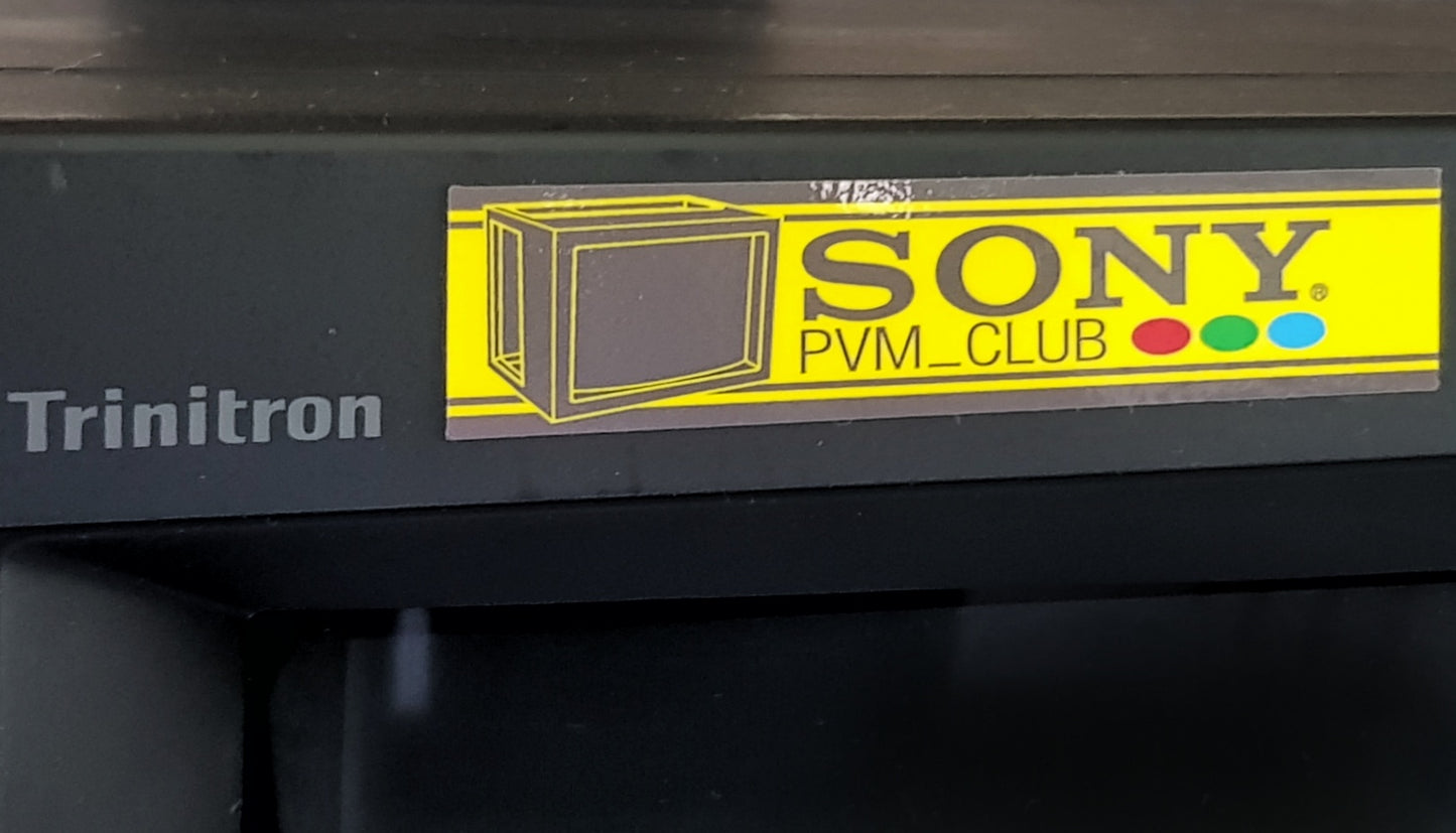 Sony PVM_Club stickers