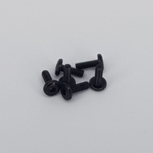 M4 x 12mm TE [hypotenuse flat head] replacement Screws (set of 6)