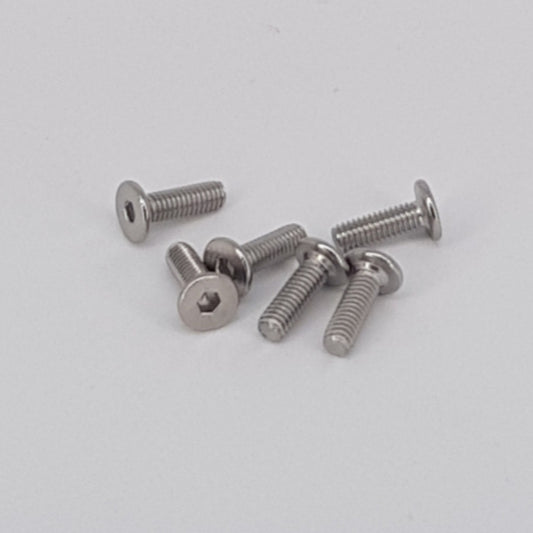 M4 x 12mm TE [wafer head] replacement Screws (set of 6)