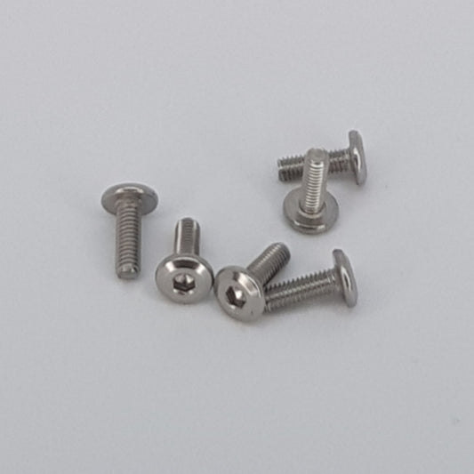 M4 x 12mm TE [hypotenuse flat head] replacement Screws (set of 6)
