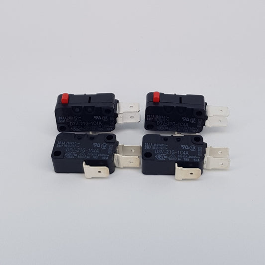 Omron D3V-21G-1C4A microswitch pack